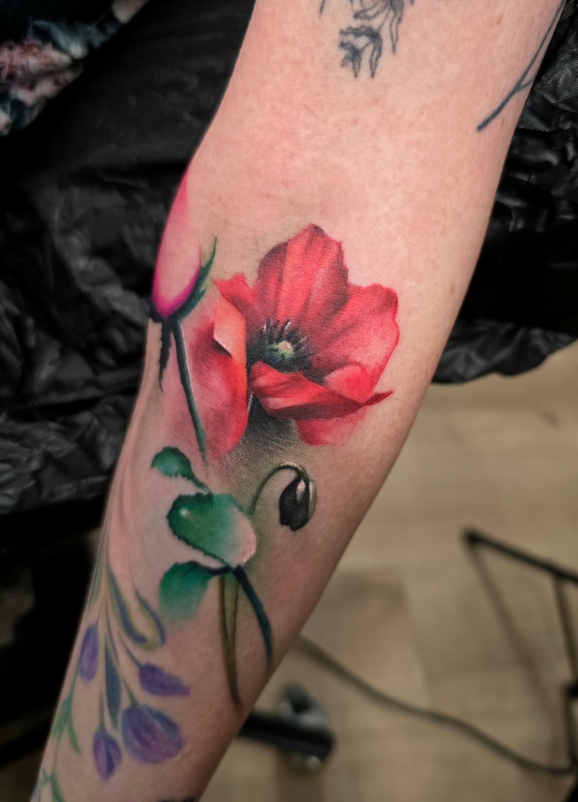 Arbeit von Gasttätowierer